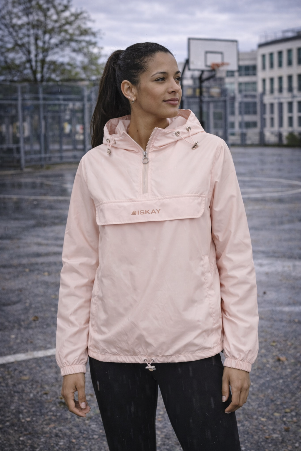 ISKAY Ladies Windbreaker Half-Zip