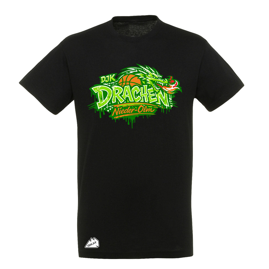 DjK graffiti T-Shirt schwarz