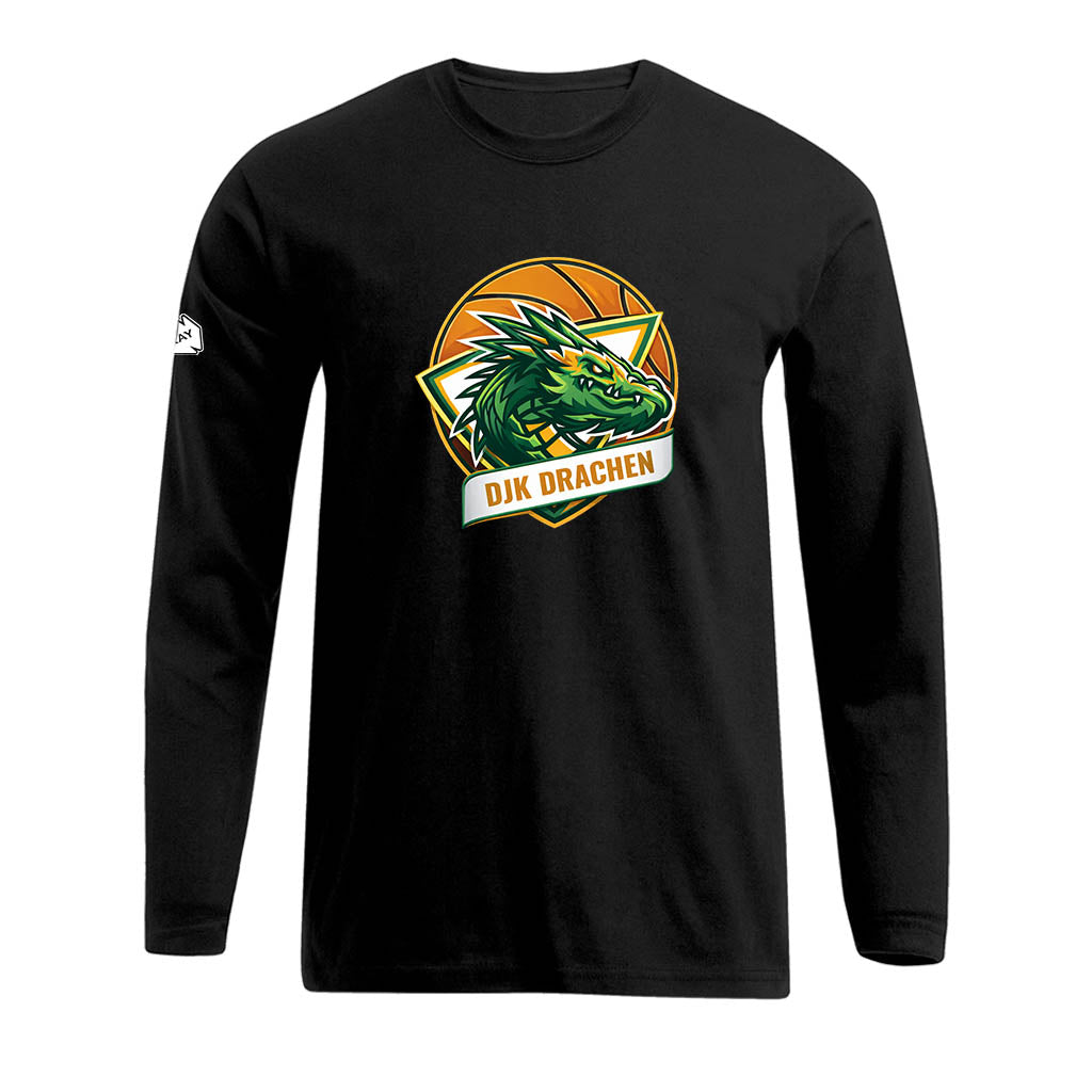 DjK Logo cool-Longsleeve schwarz