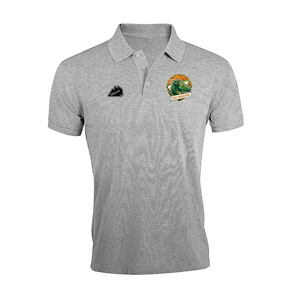 DjK Drachen Poloshirt grau