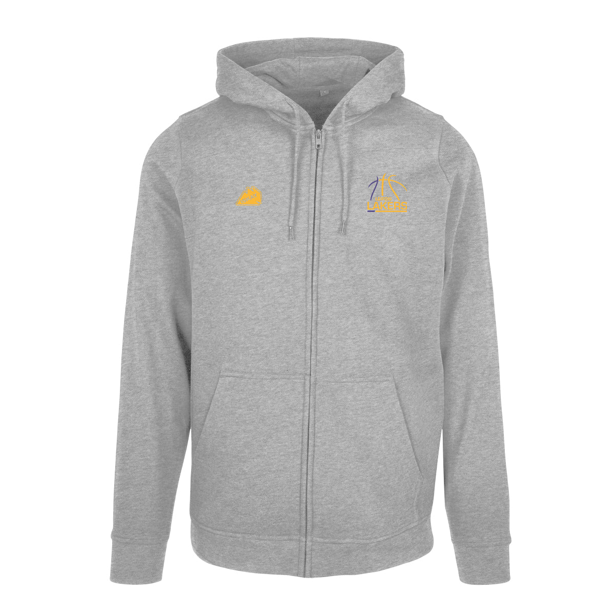 Leipzig Lakers Logo Zip-Hoodie grau