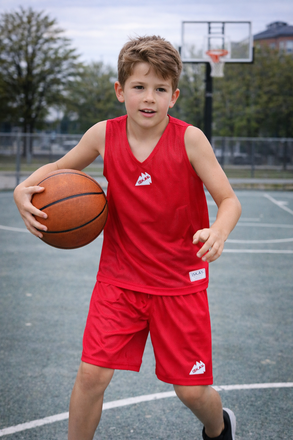 ISKAY Wendehose rot/weiss