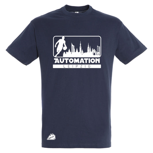 Automation Leipzig Skyline T-Shirt Navyblau