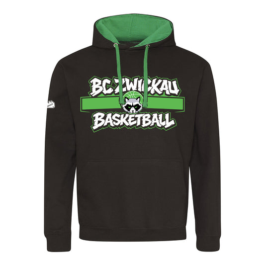 BC Zwickau Hoodie Premium schwarz/grün