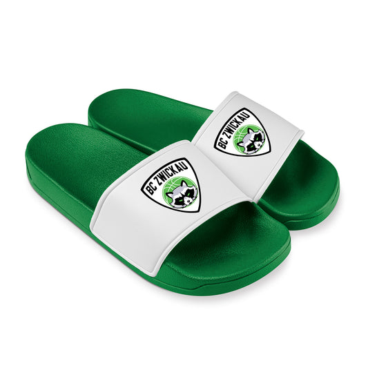 BC Zwickau Logo Badeschlappen – Team Slides grün