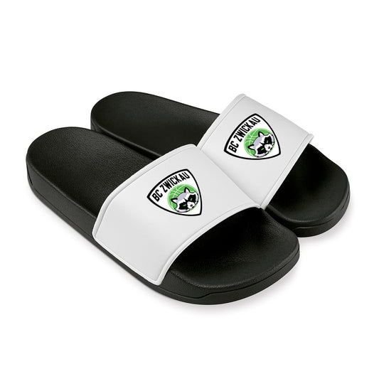 BC Zwickau Logo Badeschlappen – Team Slides schwarz