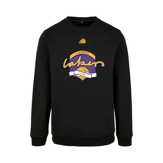 Leipzig Lakers Retro Logo Crewneck schwarz