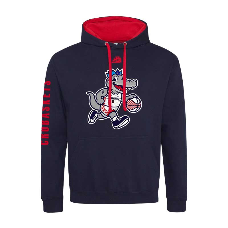 CroCo Hoodie Premium navy/rot