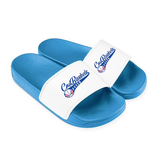 Crobasket swoosh Badeschlappen Blau – Team Slides