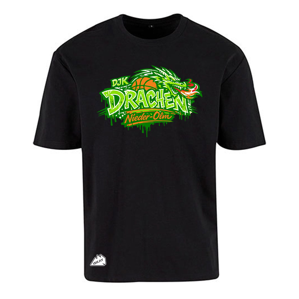 DjK Graffiti Oversize T-Shirt schwarz