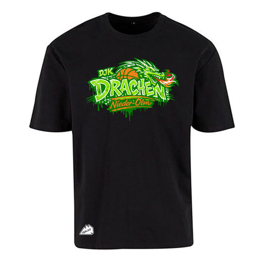 DjK Graffiti Oversize T-Shirt schwarz