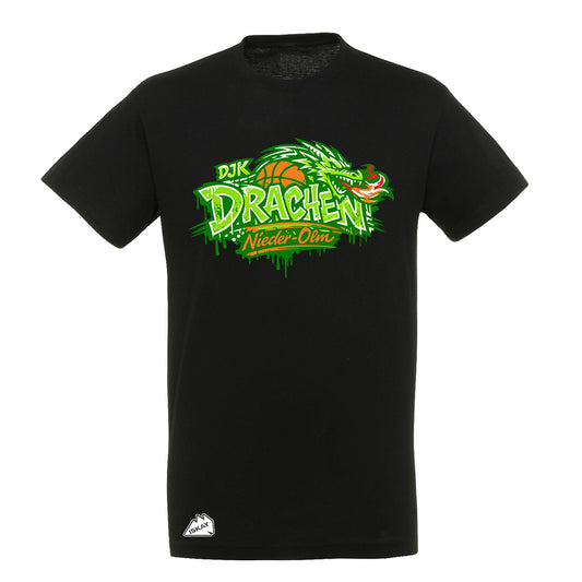 DjK graffiti T-Shirt schwarz
