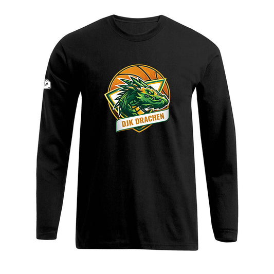 DjK Logo cool-Longsleeve schwarz