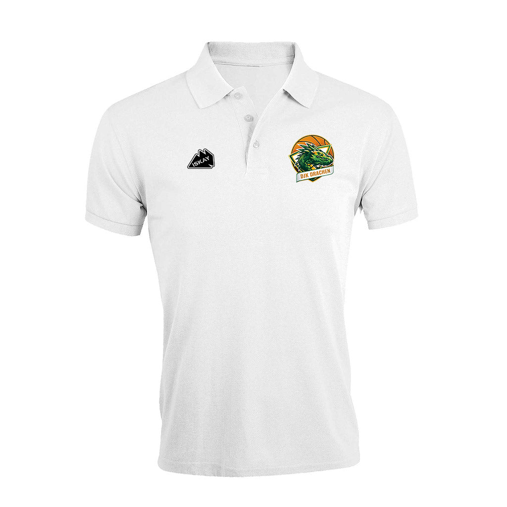 DjK Drachen Poloshirt weiss