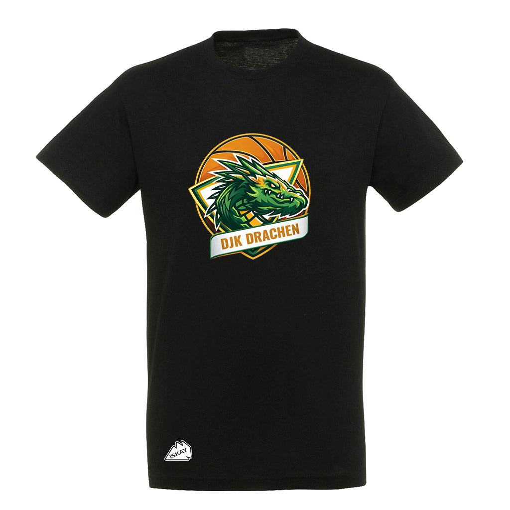 DjK Drachen Logo T-Shirt schwarz