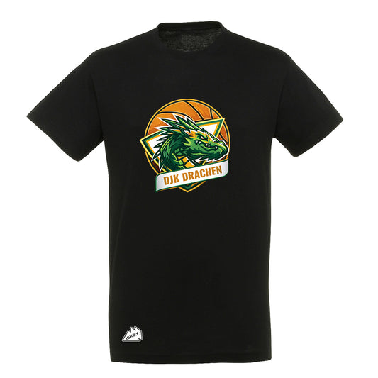 DjK Drachen Logo T-Shirt schwarz