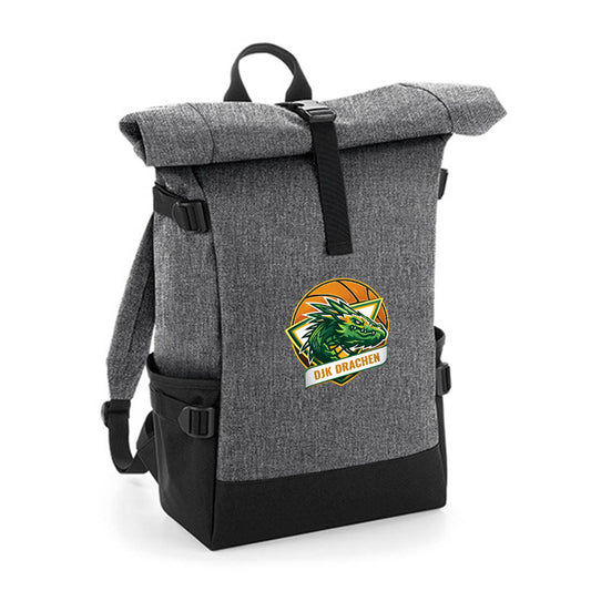 DjK Roll-Top Basketball Rucksack grau