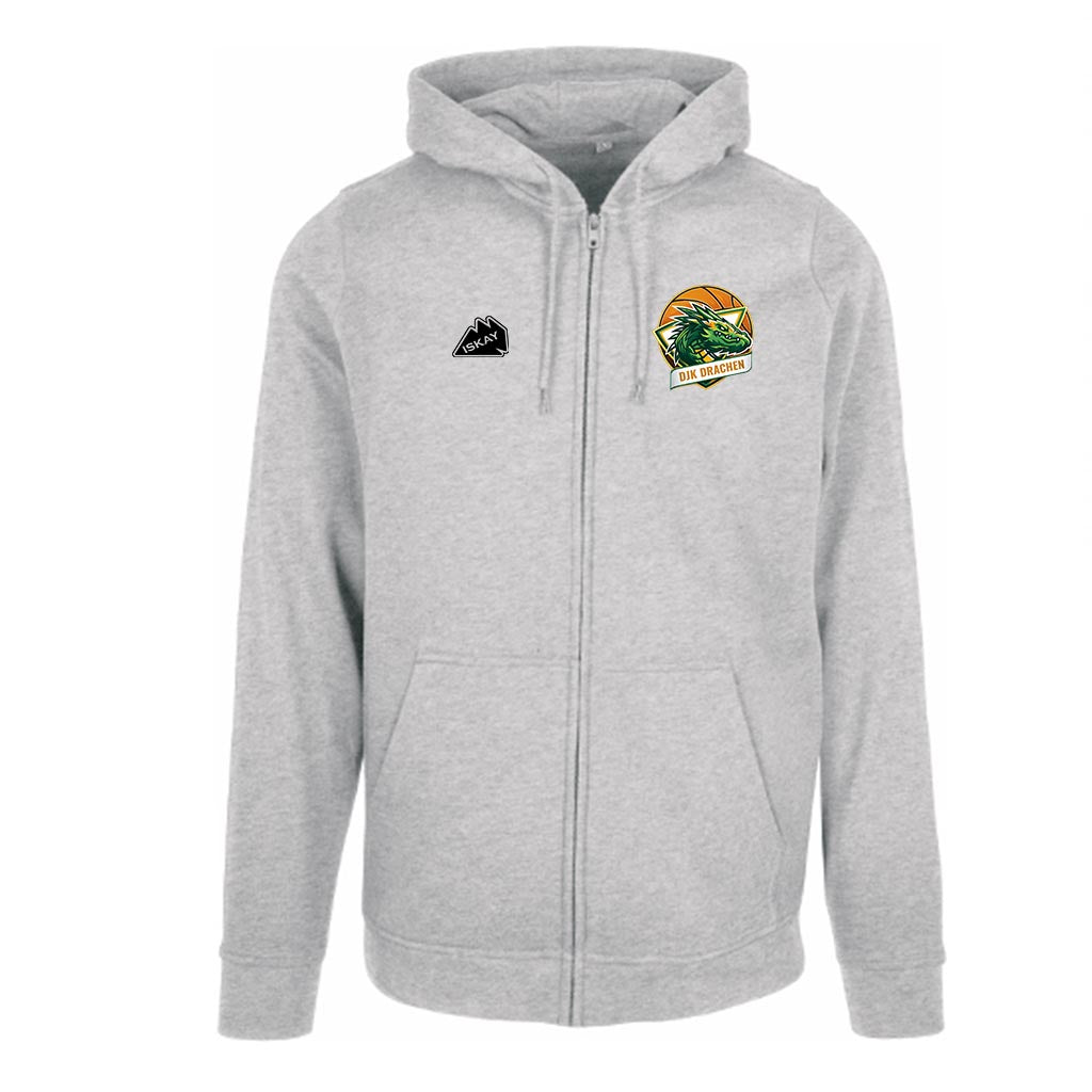 DjK Zip-Hoodie grau
