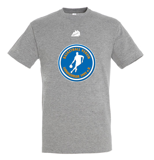 BV Ludwigsfelde Logo T-Shirt grau