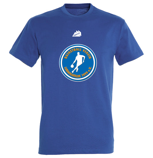 BV Ludwigsfelde Logo T-Shirt royal
