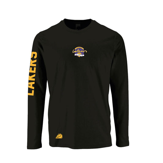 Leipzig Lakers Retro Logo Longsleeve schwarz