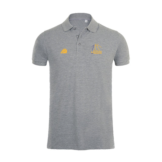 Leipzig Lakers Poloshirt Logo grau