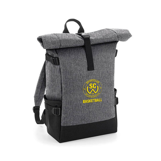 SC Wörnsmühl Roll-Top Basketball Rucksack grau
