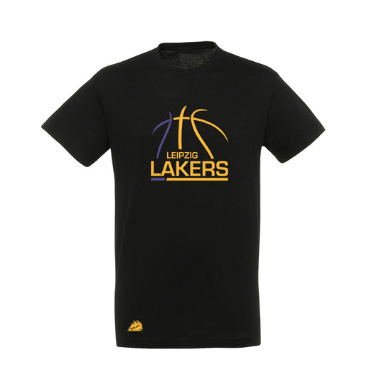 Leipzig Lakers Logo T-Shirt schwarz