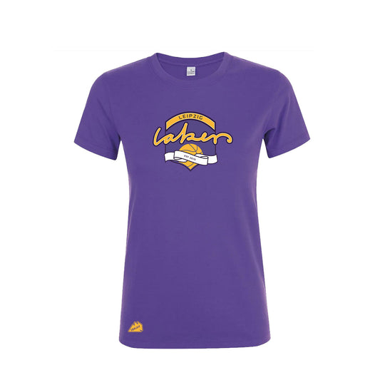 Leipzig Lakers Ladies Retro Logo T-Shirt purple