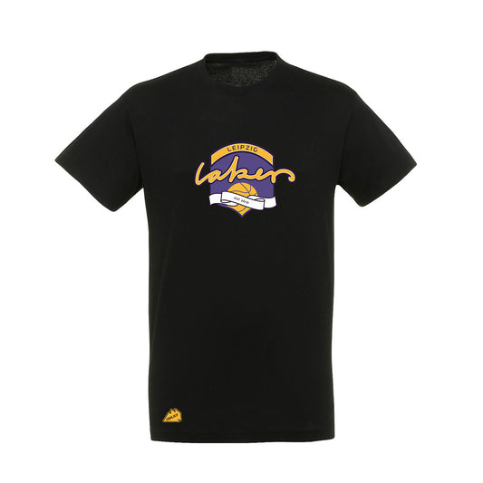 Leipzig Lakers Retro Logo T-Shirt schwarz