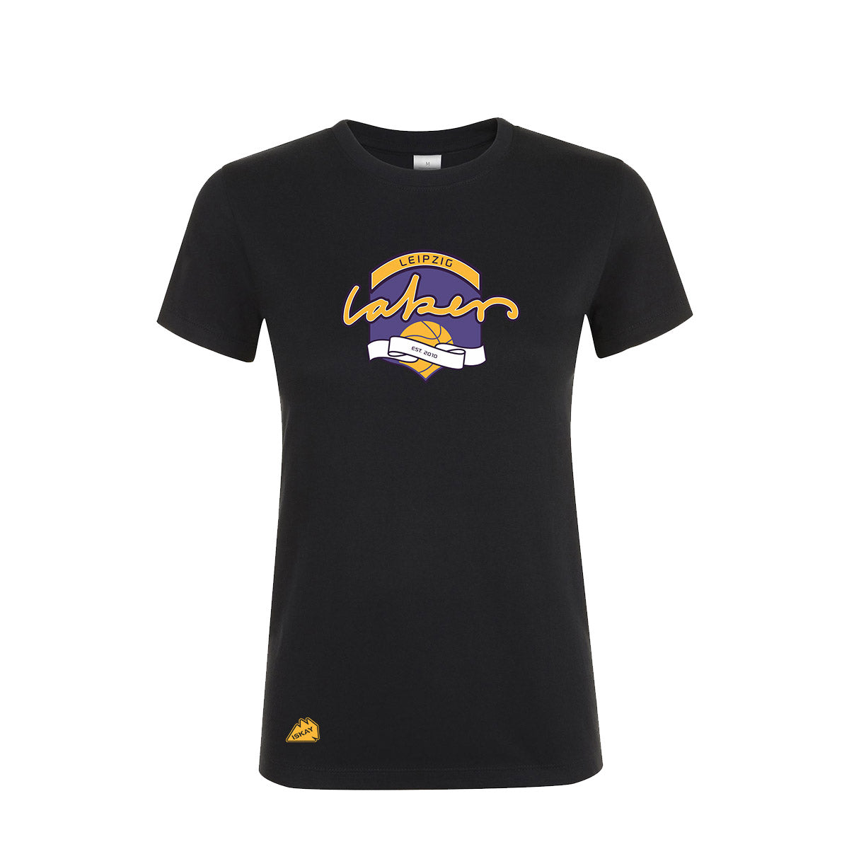 Leipzig Lakers Ladies Retro Logo T-Shirt schwarz