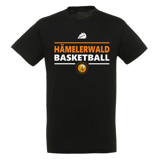 Adler Basketball T-Shirt schwarz