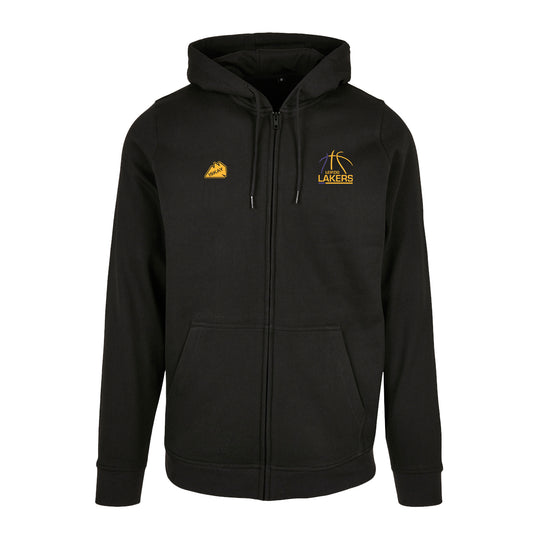 Leipzig Lakers Logo Zip-Hoodie schwarz