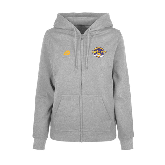 Leipzig Lakers Ladies Retro Logo Zip-Hoodie grau