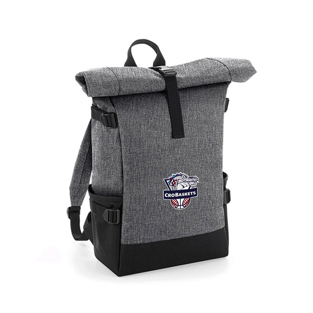 CB Roll-Top Basketball Rucksack grau