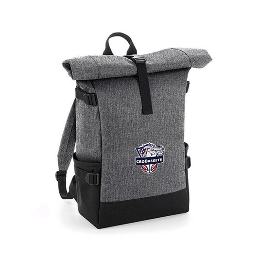 CB Roll-Top Basketball Rucksack grau
