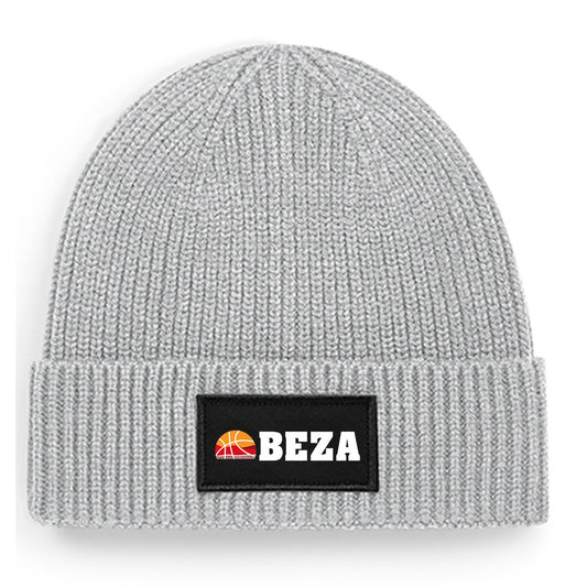 BEZA Logo Beanie grau