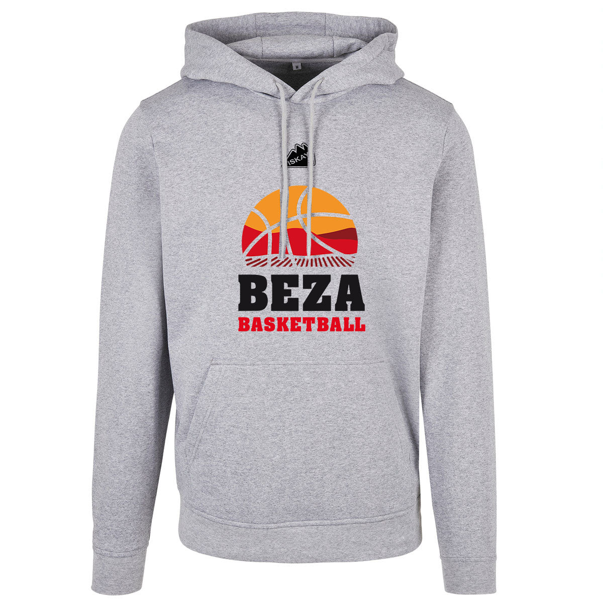 BEZA Logo Hoodie grau