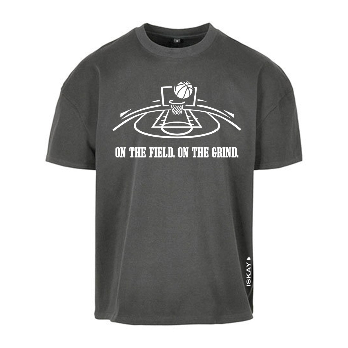 on field Oversize T-Shirt grau