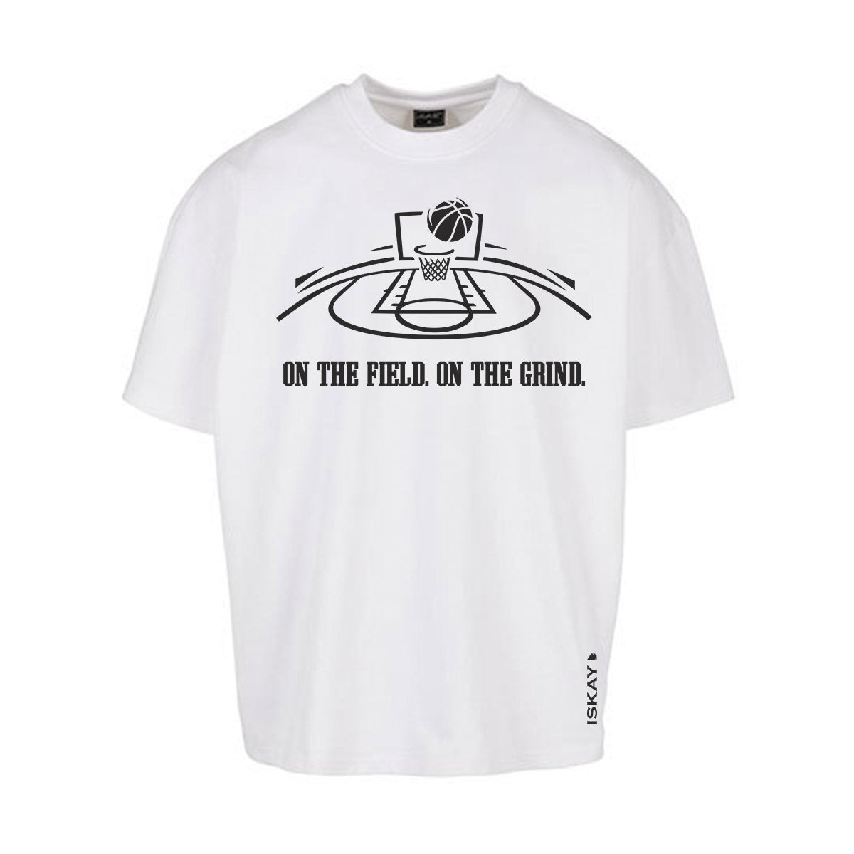 on field Oversize T-Shirt weiss