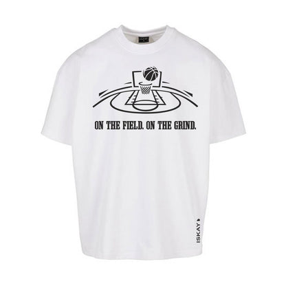 on field Oversize T-Shirt weiss