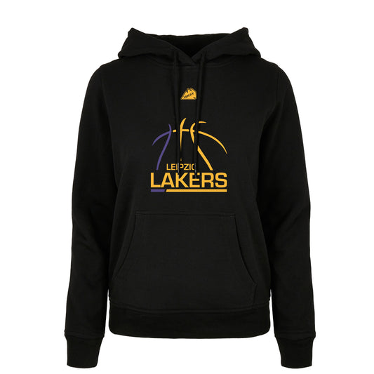 Leipzig Lakers Logo Ladies Hoodie schwarz