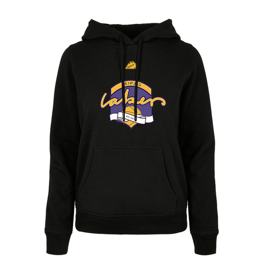 Leipzig Lakers Retro Logo Ladies Hoodie schwarz