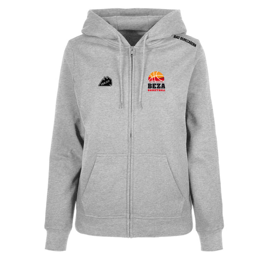 BEZA Ladies Zip-Hoodie grau