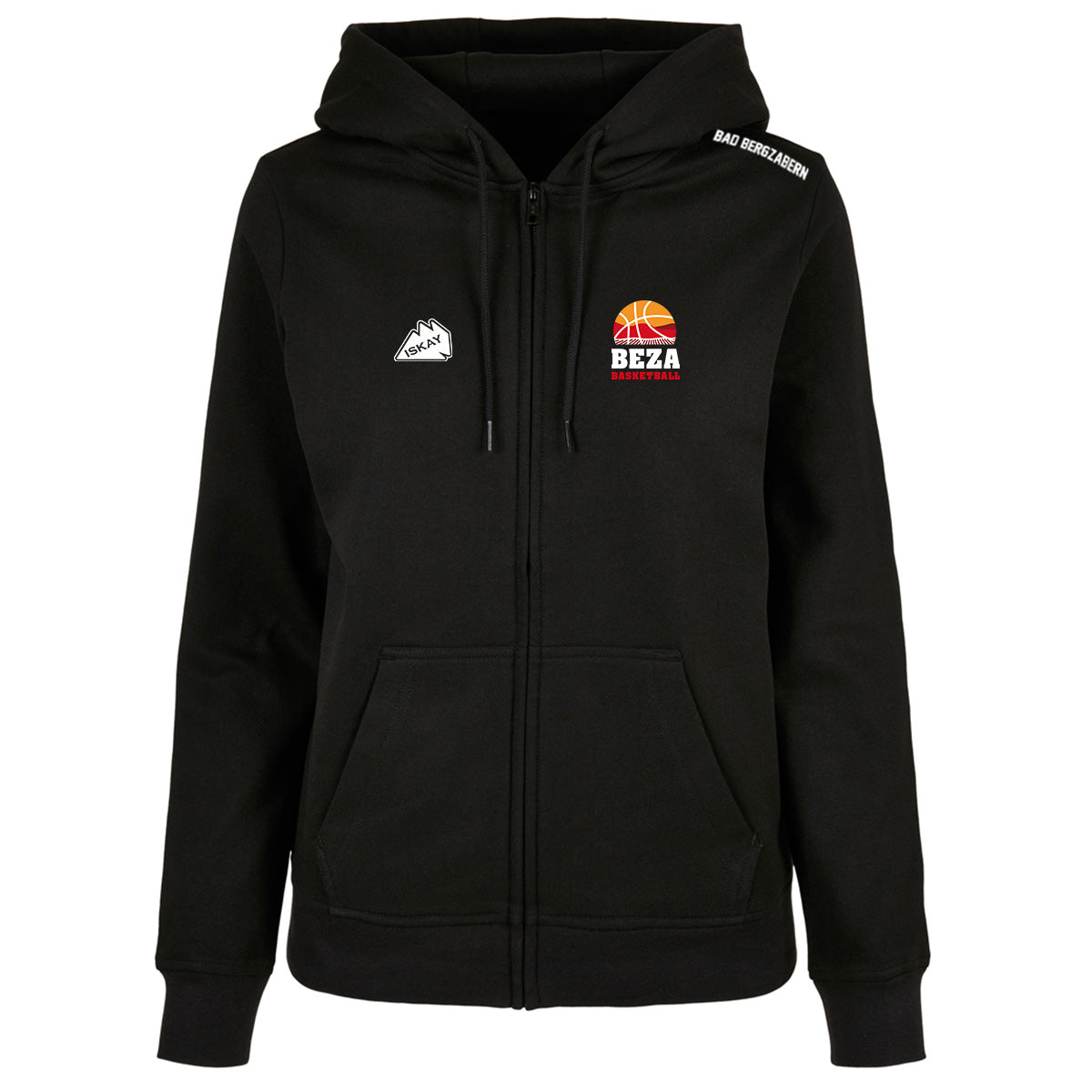 BEZA Ladies Zip-Hoodie schwarz