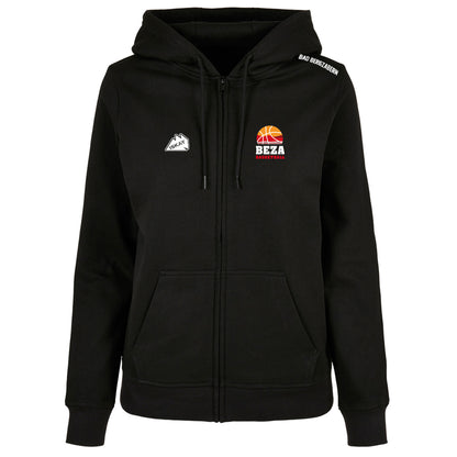 BEZA Ladies Zip-Hoodie schwarz