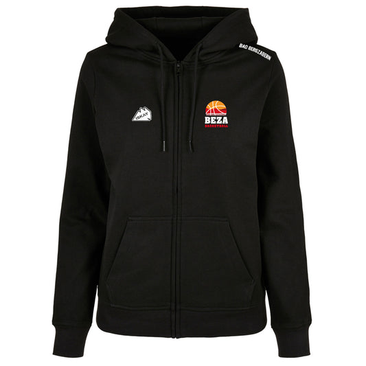 BEZA Ladies Zip-Hoodie schwarz