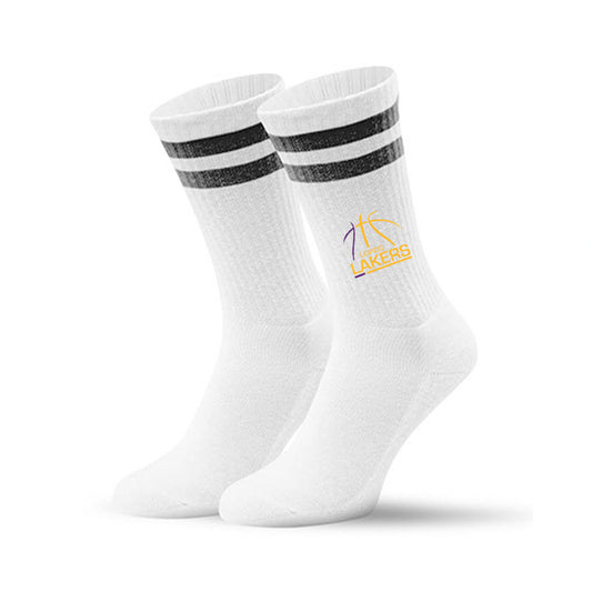 Leipzig Lakers Logo Socken Stripes schwarz
