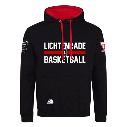 VfL Lichtenrade Hoodie Premium schwarz mit Ärmel Logo´s