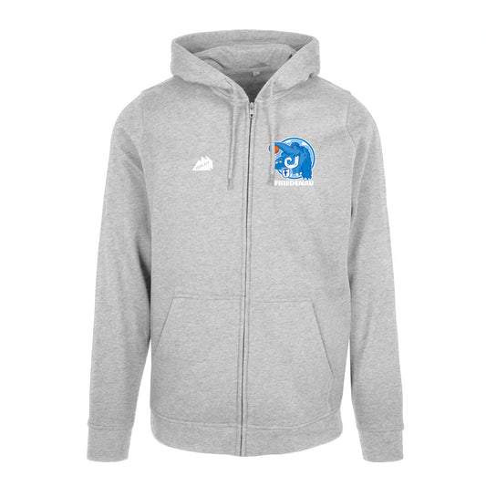 FTSC Logo Zip-Hoodie grau